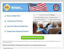 Tablet Screenshot of michigandrivingschool.org